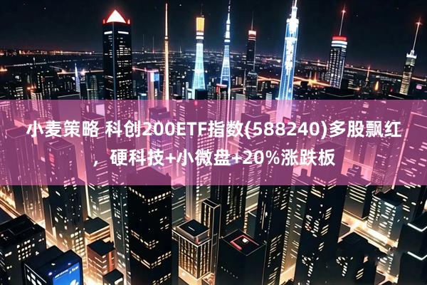 小麦策略 科创200ETF指数(588240)多股飘红，硬科技+小微盘+20%涨跌板