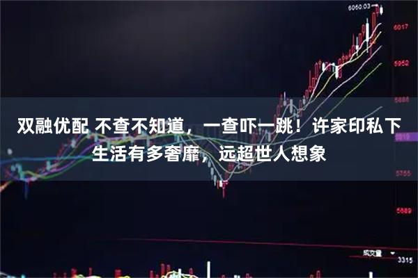 双融优配 不查不知道，一查吓一跳！许家印私下生活有多奢靡，远超世人想象
