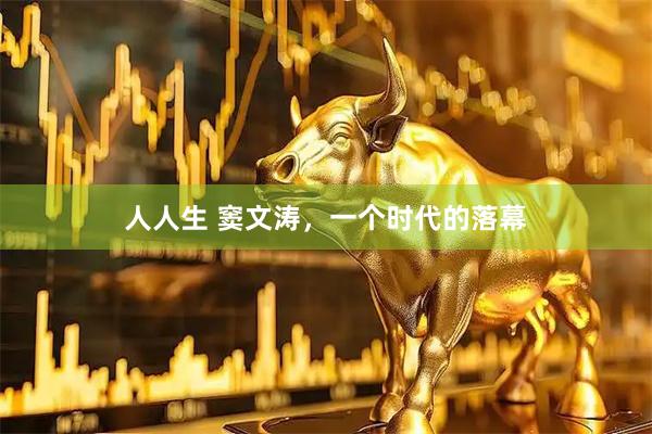 人人生 窦文涛，一个时代的落幕